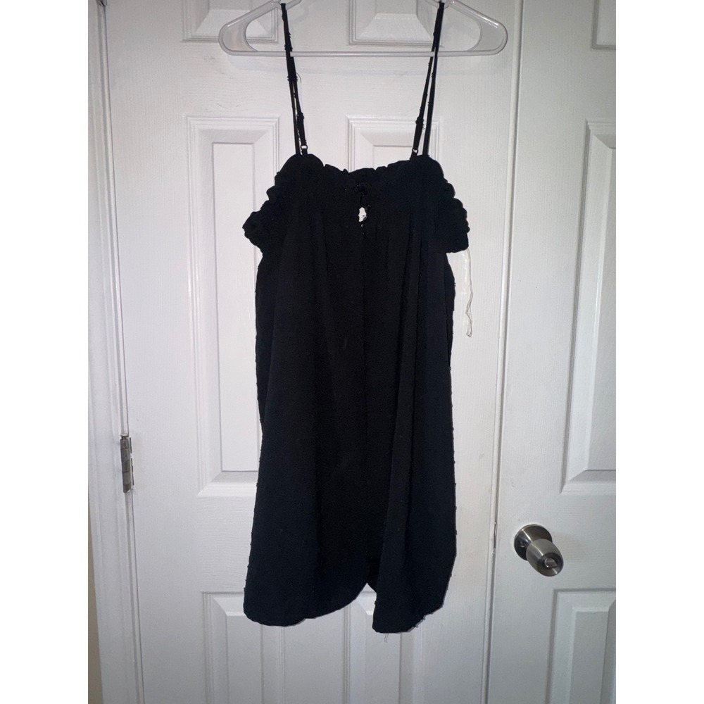 Heart Hips Black Spaghetti Strap Sleeveless‎ Mini Dress Womens